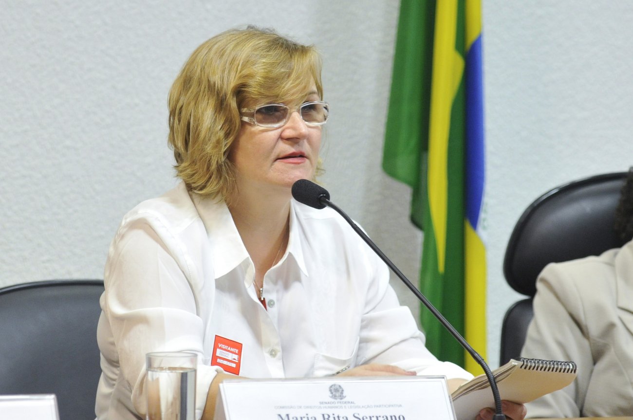 Rita Serrano, representante dos empregados no Conselho de Administração da Caixa Foto: Geraldo Magela/Agência Senado
