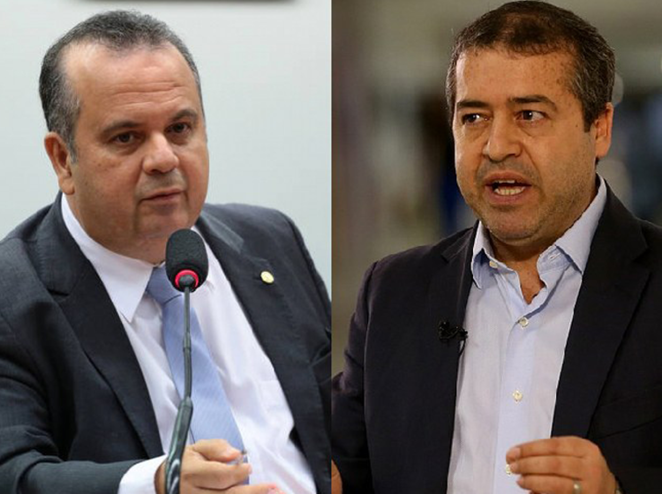 Marinho (esq.) relatou o projeto enviado por Nogueira e multiplicou o número de artigos incluídos nas mudanças Foto: Divulgação