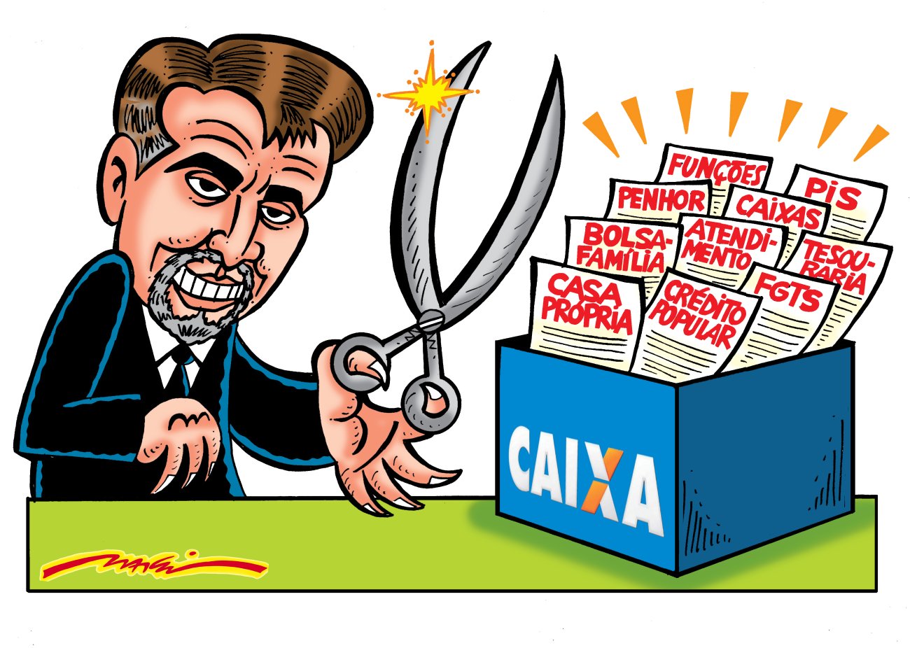 Charge: Márcio Baraldi