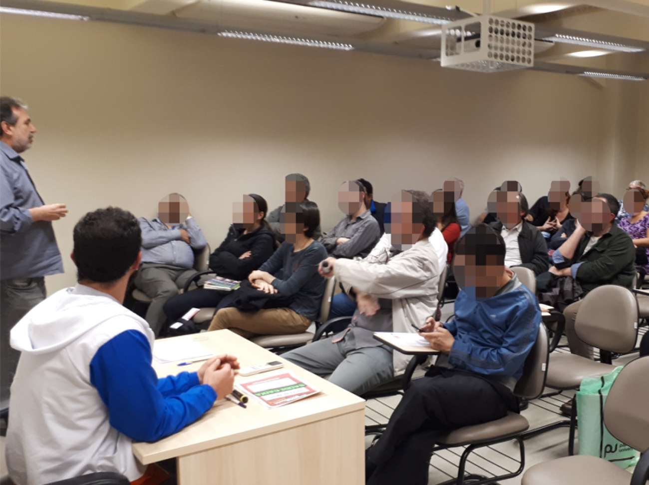 Plenária na sede do Sindicato, no centro de São Paulo Foto: Seeb-SP