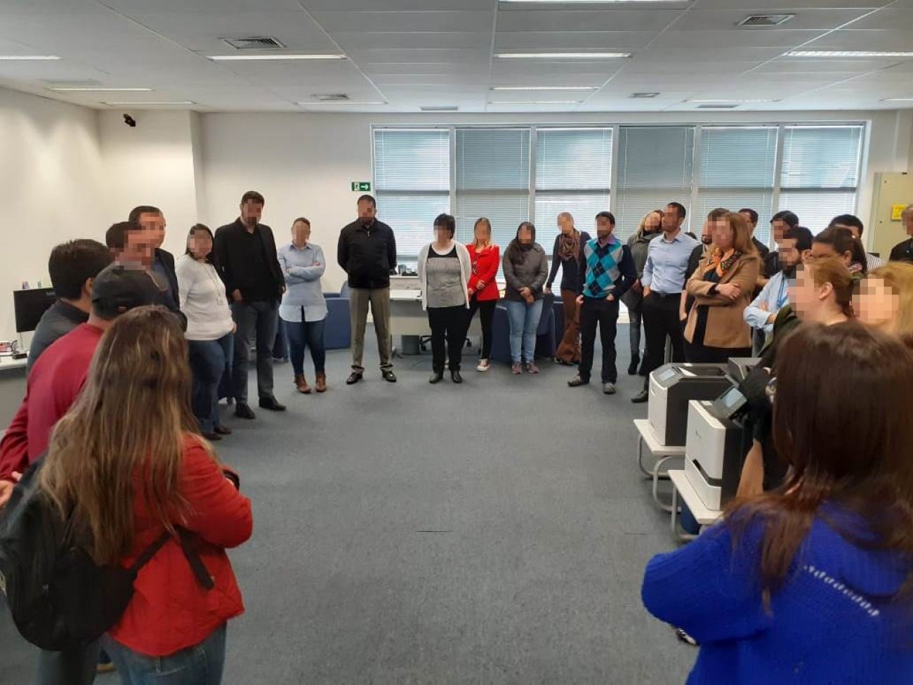 Reunião dos dirigentes sindicais sobre o fechamento das SRs, na Superintendência Regional Ipiranga Foto: Seeb-SP