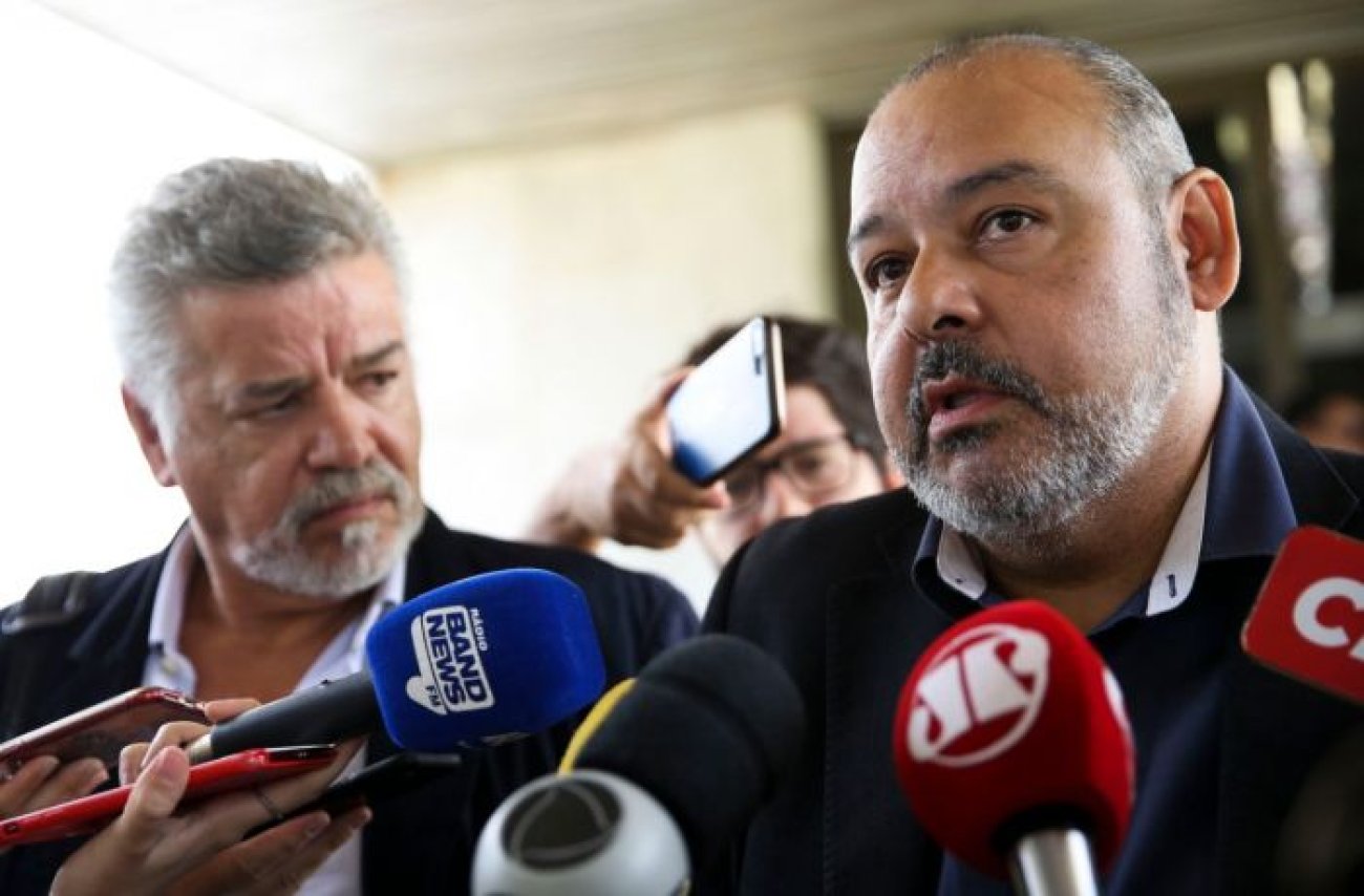 Wagnão, dos metalúrgicos, e Vagner, da CUT: em defesa do emprego, direitos e políticas para o setor industrial Foto: Marcelo Camargo/Agência Brasil