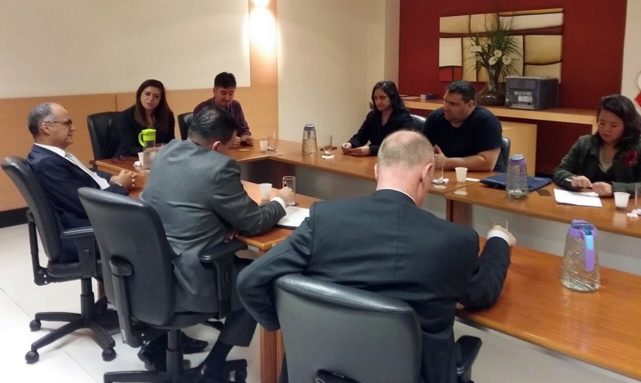 Dirigentes sindicais receberam representantes do BB Foto: Seeb/SP