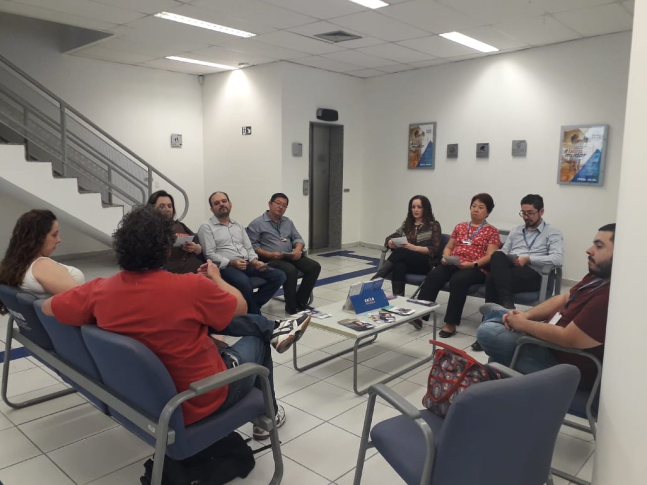 A sexta-feira foi dia de reunião com empregados da Caixa na região da SR Pinheiros Foto: Seeb-SP