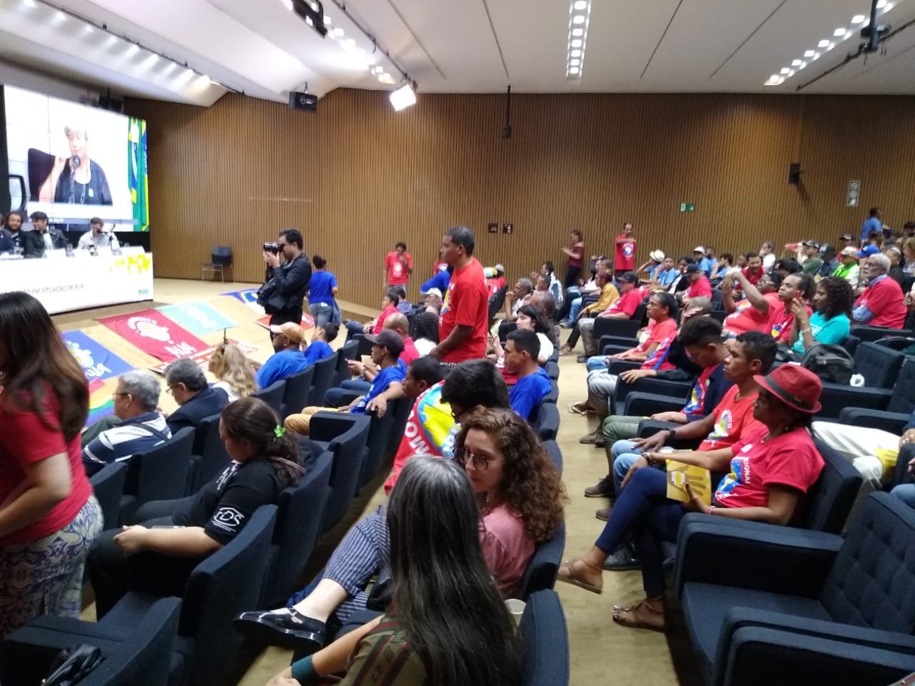 Audiência pública nesta quinta-feira debateu, na Câmara, políticas públicas para pessoas em situação de rua Foto: Seeb-SP