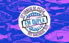 Logotipo do 13º Torneio de Pesca em Dupla do Sindicato dos Bancários e Financiários de São Paulo, Osasco e Região