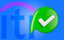 Arte com o fundo azul, o logo do Citibank e um sinal de "check" indicando aprovação, dentro de um balão verde