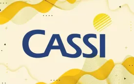 Logotipo da Cassi, em fundo amarelo