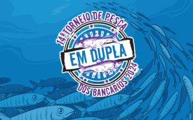 Logotipo do 14º Torneio de Pesca em Dupla do Sindicato dos Bancários e Financiários de São Paulo, Osasco e Região