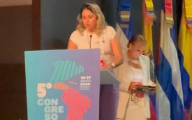 Amanda Corcino, eleita para liderar o Comitê de Mulheres Trabalhadoras das Américas