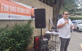 Sindicato retorna à Cidade de Deus em protesto contra demissões no Bradesco