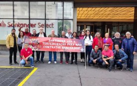 Sindicato protesta contra fraudes e demissões em agências do Santander