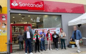Protesto em agência no Santander na Vila Matilde