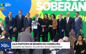 Imagem mostra grupo de trabalho sobre redução do spread bancário durante a reunião do conselhão
