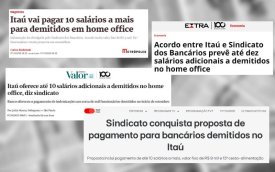 Acordo para demitidos do Itaú conquistado pelo Sindicato repercute na imprensa