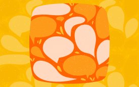 Arte com desenhos de balões de fala