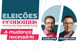 Foto dos candidatos Lucas Lima e Rodrigo Leite