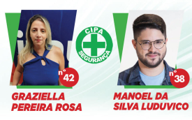 Sindicato apoia e indica voto em Graziella Pereira Rosa, nº 42; e Manoel Silva Luduvico, nº 38 (Divulgação)