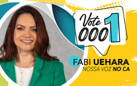Material de campanha de Fabiana Uehara (Divulgação)