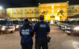 Receita Federal durante a Operação Fluxo Oculto (FOTO: RFB/MF)
