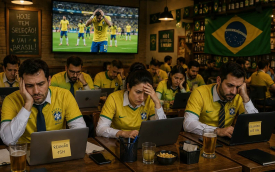 Santander exige compensação de horas durante jogos da Seleção e frustra bancários