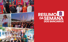 Mosaico de fotos do aniversário do Pagode da 27 e o logotipo do Resumo da Semana (Divulgação)