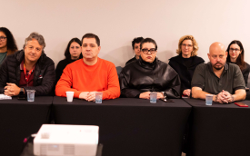 Foto dos representantes dos bancários do BB nesta oitava mesa de negociação com o banco