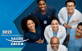 Imagem mostra pessoas vestidas como médicas
