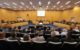 A Seção Especializada em Dissídios Coletivos do Tribunal Superior do Trabalho julgou nesta terça, 29 de setembro, o dissídio coletivo dos empregados da Caixa (Foto: Nelson Jr/TST) 
