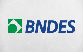 Logo do BNDES sobre um fundo branco