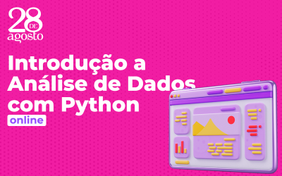 Arte em cor de rosa fala sobre o novo curso de Python da 28 de Agosto