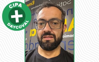 Foto de Marcelo Lopes, eleito para a Cipa do banco Daycoval