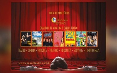 Arte mostra tela de cinema com vários cartazes coloridos