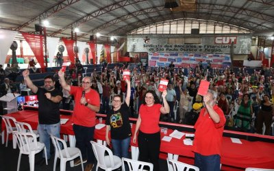 Votação do plano de lutas encerra Plenária Nacional da CUT (Foto: Dino Santos)