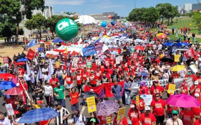 Marcha dos Servidores em Brasília nesta quarta-feira (FOTO: CUT)