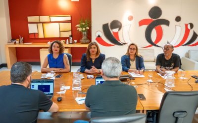 Reunião entre Sindicato e Nubank (Foto: Seeb-SP)