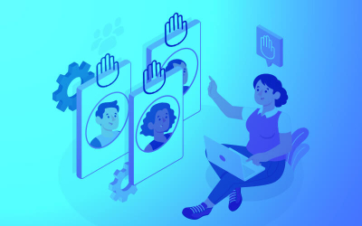 Ilustração representando uma assembleia virtual (Imagem: Freepik)