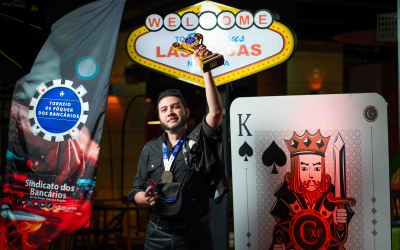 Ritcheli Romão Colli celebra sua primeira conquista no Torneio de Pôquer dos Bancários
