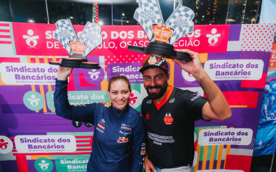 Campeonato de Kart dos Bancários tem bicampeões nas categorias feminina e masculina
