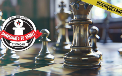 Imagem de divulgação do 7° torneio de Xadrez Luis Gushiken