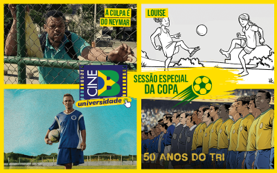 Divulgação de 4 curtas sobre futebol que estarão presentes na sessão CineB universidade