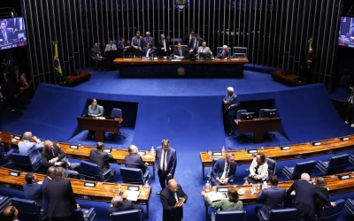 Sessão do Senado Federal do dia 29 de abril.  Foto: Lula Marques/ Agência Brasil.