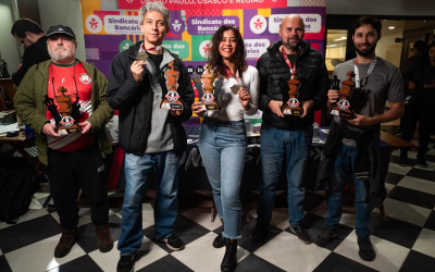 Vencedores do campeonato de Xadrez do Sindicato dos bancários 2026