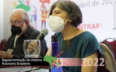 Maria Cristina Penido de Freitas durante o 6º Congresso da Contraf-CUT