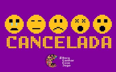 Imagem de emojis, acompanhadas da palavra "cancelada"