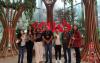 Dirigentes sindicais na Torre Santander