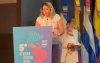 Amanda Corcino, eleita para liderar o Comitê de Mulheres Trabalhadoras das Américas