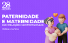 Ilustração de um casal com um bebê