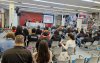 Imagem mostra auditório cheio durante encontro dos bancários do Banco do Brasil 