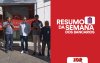 Logotipo do Resumo da Semana, acompanhado de uma foto de atividade do Sindicato
